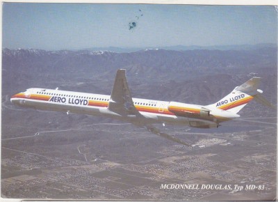 bnk cp Avioane - McDonnell Douglas MD-83 - Aero Lloyd foto