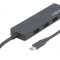 Hub USB 3.0 cu 3 Porturi USB-A și 2 USB-C