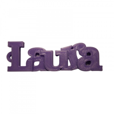 Breloc personalizat cu numele Laura foto