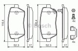 Set placute frana,frana disc OPEL AGILA (B) (H08) (2008 - 2016) BOSCH 0 986 494 160