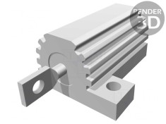 Rezistor Bobinat 6,8&Omega; 16W cu Radiator