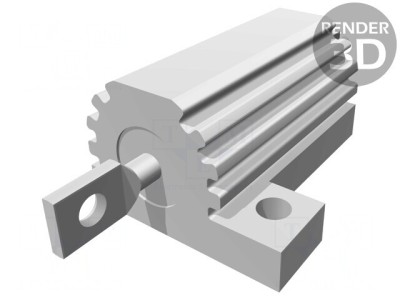 Rezistor Bobinat cu Radiator 2,2k&amp;Omega; 16W foto