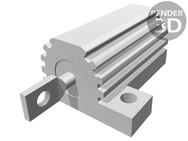 Rezistor Bobinat cu Radiator 2,2k&Omega; 16W