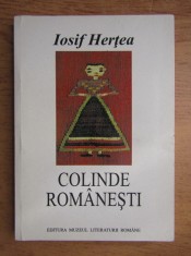 Iosif Hertea - Colinde Romanesti (versuri) folclor traditie obiceiuri sarbatori