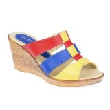 Saboti Dama Piele Naturala Ciucaleti RO214GBR Platforma 8cm Marimi 35-40 Gri/Bej