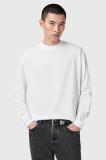 AllSaints pulover de bumbac FINN bărbați, culoarea alb, M005JC