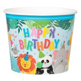 Pahar Carton Animale, Capacitate 1.8L, 16x13cm, Multicolor
