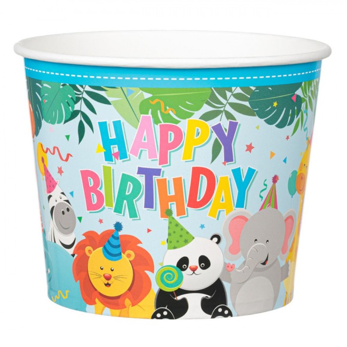 Pahar Carton Animale, Capacitate 1.8L, 16x13cm, Multicolor