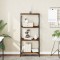 Gossi biblioteca 4 niveluri stejar afumat 59x35x132 cm lemn prelucrat