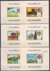 DB1 Gazde Jocuri Olimpice Arhitectura Ras al Khaima 6 SS de Lux MNH foto