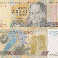 2001 (16 VIII), 20,000 Bolívares (P-86a) - Venezuela
