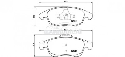 Set placute frana,frana disc KIA SOUL (AM) (2009 - 2013) ITN 16-BP1489 foto