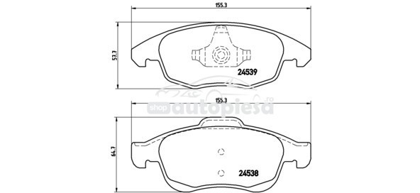 Set placute frana,frana disc KIA SOUL (AM) (2009 - 2013) ITN 16-BP1489