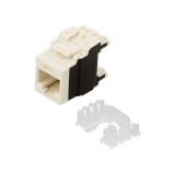 Soclu RJ45 Cat 6a 8p8c Alb IDC
