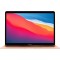 Laptop Macbook Air 13&#039;&#039; M1 2020, MGND3, 256GB SSD, 8GB RAM, CPU 8-core, Touch ID sensor, DisplayPort, Thunderbolt 3, Tastatura layout INT, Gold (Auriu