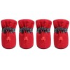 Set ghetute botosei Edman Protector Walker Care, pentru caini, marimea XL, Rosu, 4 bucati