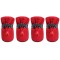 Set ghetute botosei Edman Protector Walker Care, pentru caini, marimea XL, Rosu, 4 bucati