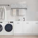 vidaXL Șifonier, gri beton, 100x32,5x35 cm, PAL 808237