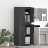 Cumpara ieftin Dulap de depozitare 2 buc. Negru 60 x 40 x 160 cm Otel Blocat