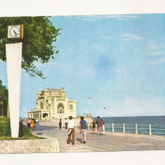 CA6 Carte Postala - Constanta , Cazinoul si faleza , circulata 1990
