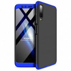 Husa 360? OEM Protectie Completa pentru Samsung Galaxy A7 2018 Negru&amp;amp;Albastru foto