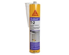 Adeziv poliuretanic Sika Bond T-2 pentru construcții cu rezistență ridicată la interior și exterior 310 ml alb