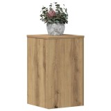 Set 2 Suporturi Plante vidaXL, Stejar Artizanal, 30x30x50cm, Lemn Prelucrat, Interior, Maro
