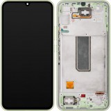 Display cu Touchscreen Samsung Galaxy A34 A346, cu Rama, Verde (Lime), Service Pack GH82-31200C