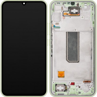 Display cu Touchscreen Samsung Galaxy A34 A346, cu Rama, Verde (Lime), Service Pack GH82-31200C foto