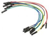 Cablu de conectare L 150mm mamă-mamă PIN 1 culori diferite, Velleman