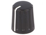 Buton rotativ conic cu indicator ABS 6mm 15.5x17.1mm