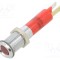 Lampă LED super plată roşie 24VDC &Oslash;8mm IP40 13mcd CML INNOVATIVE TECHNOLOGIES