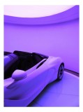 Tablou Canvas 'Vis electric sub cer violet' - Art decor mural, 26 x 39 cm, CMCLASS