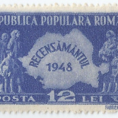 România, LP 226/1948, Recensamantul, MNH