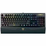 Tastatura gaming mecanica Gamdias Hermes P1 neagra iluminare RGB switch-uri negre