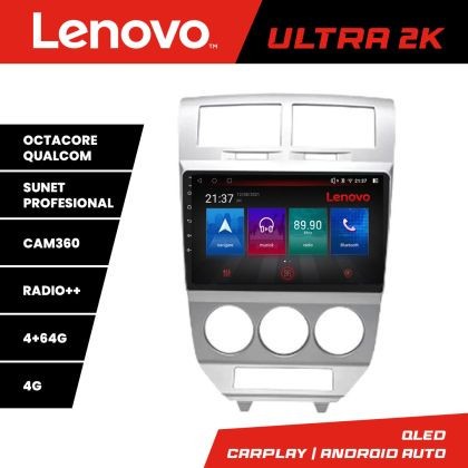 Navigatie Dodge Caliber 2006-2010 Lenovo Kit-caliber-06 8 core QLED Qualcomm 4+64 360 Android Waze USB Navigatie Internet Youtube Radio CarStore Techn