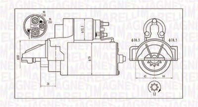 MAGNETI MARELLI 063721421010 starter foto