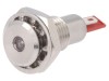 Lumină LED roșie 12V IP67 &Oslash;12mm