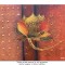 Tablou pictat manual, Trandafir stilizat, 60x50cm ulei pe panza efect 3D, gata de agatat pe perete