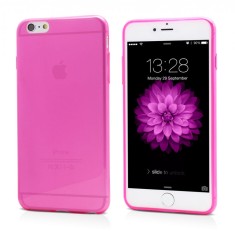 Husa Silicon iPhone 6 Plus iPhone 6s Plus Ultra Thin Clear Pink