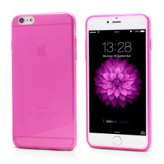 Husa Silicon iPhone 6 Plus iPhone 6s Plus Ultra Thin Clear Pink