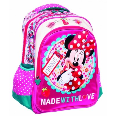 Ghiozdan scoala Minnie-Made with Love foto