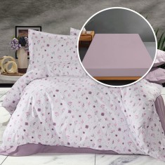 lenjerie de pat ranforce, 100% bumbac, cu husa universala pentru saltea de 140cm x 200cm / 160cm x 200cm-bellamy