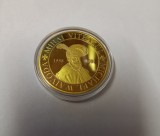 AMS @ - MEDALIE COMEMORATIVĂ MIHAI VITEAZUL - ALBA CAROLINA (METAL AURIT), in capsula