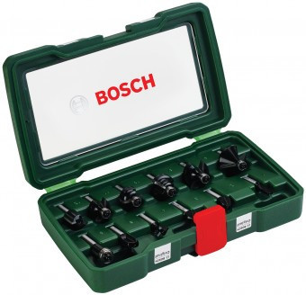 Bosch Set 12 freze HM tija 8mm - 3165140415842 foto