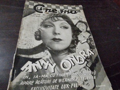 REVISTA INDEPENDENTA SI IMPARTIALA A PRODUCTIILOR CINEGRAFICE , ANUL VI ,NR.119,1 SEP. 1929 foto