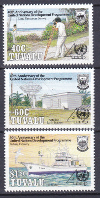 DB1 Tuvalu ONU Vapoare 3 v. MNH foto