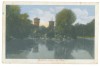 484 - BUZAU, Park, Romania - old postcard, CENSOR - used - 1917, Circulata, Printata