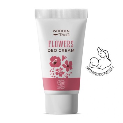 Deodorant crema floral, ecologic, 40ml, Wooden Spoon foto
