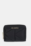 Karl Lagerfeld portofel de piele femei, culoarea negru, A1W32064